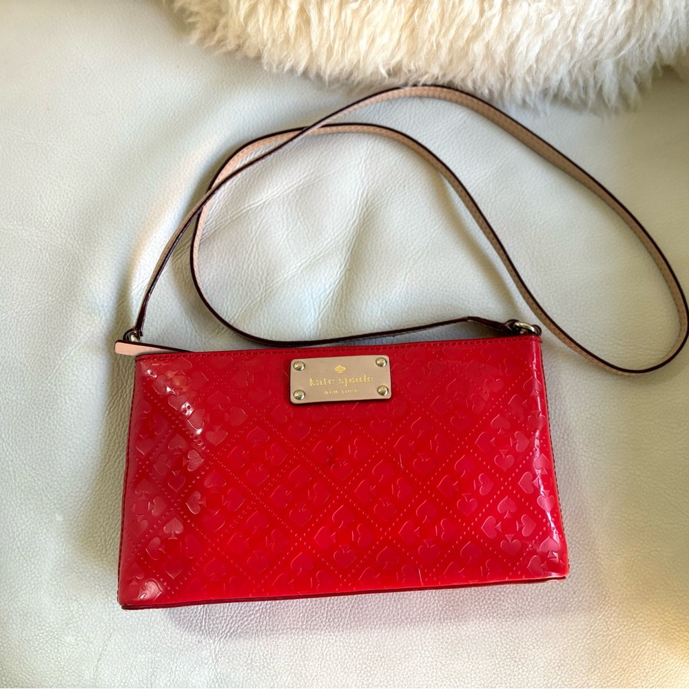 Kate Spade Red Patent Crossbody - NEW